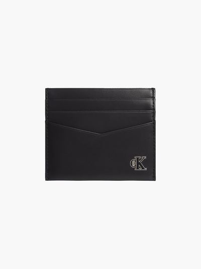 Calvin Klein Táskák & Kiegészítők HU818848 | Calvin Klein Bőr Coin Pocket Férfi Kártyatartó Fekete
